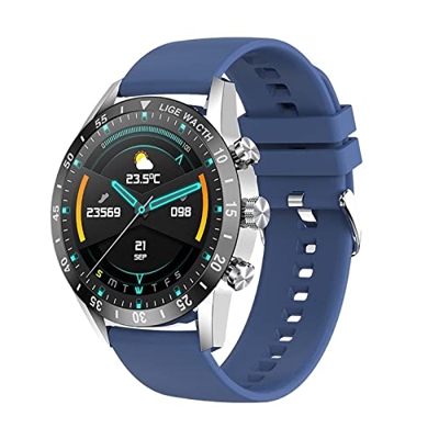Orologi Sportivi Smart Watch Uomo Bluetooth Chiama Cardiofrequenzimetro Cinturino in Acciaio Orologi Sport Impermeabili Sport e Tempo Libero (Color : 
