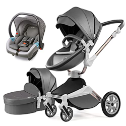 Passeggino Hot Mom 3in1 Passeggino girevole a 360 gradi con telaio argento NEW precio