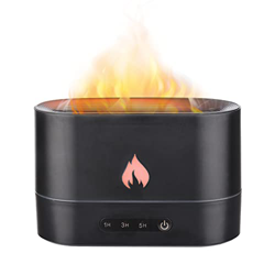 QYZL Simulazione Umidificatore a Nebbia di Fiamma Luce Notturna a Fiamma Diffusore di aromaterapia Silenzioso Umidificatore USB da Tavolo per la Camer en oferta