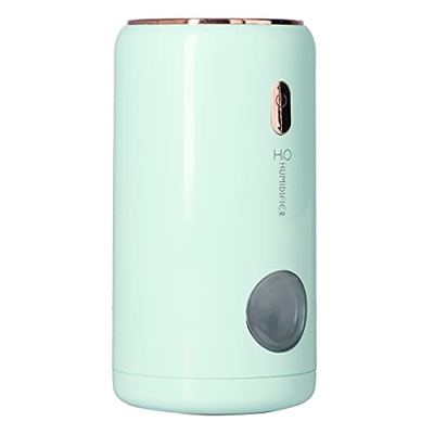 Fupei Umidificatore USB, umidificatore per Auto 2 Marce Umidificazione Poratble Leggero per casa per Camera da Letto per Ufficio(Verde)