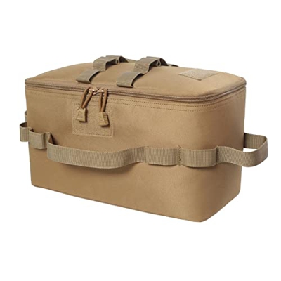 Colcolo Borsa da Campeggio per Esterni, Lavabile, Riutilizzabile, con Tasche di Grande capacità, Borsa da Cucina per Esterni, Giallo