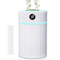 Umidificatore Ambiente, ARORY 1.8L 36H Umidificatore a Ultrasuoni con 7 Colori Luce LED e Termoigrometro, Auto Spegnimento & Silenzioso Umidificatore  características