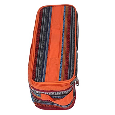 Demeras Borsa per la conservazione delle stoviglie, Borsa per la conservazione degli Utensili da Campeggio con Doppia Cerniera di Grande capacità per 