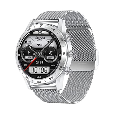 Orologi Sportivi Smart Watch Uomo Bluetooth Chiama Caricabatterie Wireless Pulsante Rotante IP68 Impermeabile Riproduzione Musicale ECG Smartwatch Spo