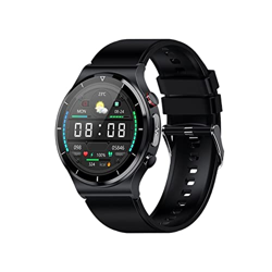 Orologi Sportivi Smart Watch Uomo IP68 Smartwatch Impermeabile Sport e Tempo Libero (Color : Black Leather) precio