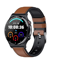 Orologi Sportivi Smart Watch Uomo IP68 Impermeabile Smartwatch Uomo Sport e Tempo Libero (Color : Black Leather) características