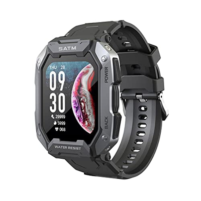 KONADU C20 Bracciale Sportivo da Uomo e da Donna Smart Watch 1,71 Pollici 380mAh 5ATM Impermeabile 24 modalità Sportive 5.0 Bluetooth Standby da 15 a 