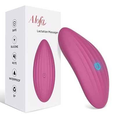 Massaggiatore per L'allattamento AL’OFA - 7 Modalità Silicone Liquido Impermeabile - Allevia il Dolore al Seno - Grado Medico - per Neomamme e Avanzat