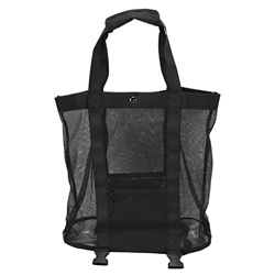 Borsa Da Spiaggia in Rete, Borsa Tote in Rete Grande 2 in 1 Con Dispositivo Di Raffreddamento Da Spiaggia Staccabile Cerniera Borsa Da Picnic Portatil características