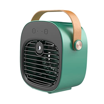 Yajuyi Condizionatore d'Aria Umidificatori Raffreddatore d'Aria Ventola Ventola da Scrivania Alimentata Tramite USB, Verde