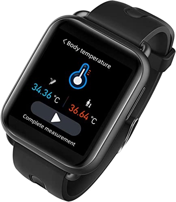 Smartwatch Fitness Bracciale orologio con visualizzazione delle tendenze della temperatura della pelle Passapate Monitoraggio della frequenza cardiaca
