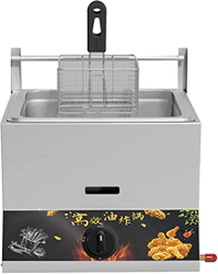 CRADZZA Friggitrice A Gas in Acciaio Inossidabile, Grande capacità 11L/23L, Potenza di Fuoco Regolabile, Friggitrice Professionale, Friggitrice GPL in características