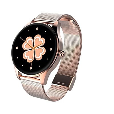 Orologi Sportivi Bluetooth Call Donne Smart Watch Uomo Full Touch Fitness GPS Impermeabile Uomo Smartwatch Lady Sport e Tempo Libero (Color : Rose Gol