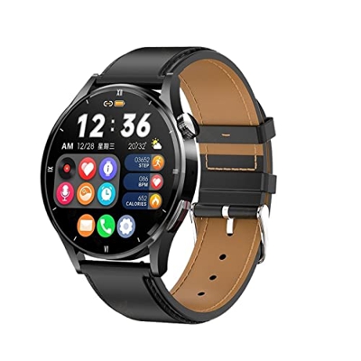 Orologi Sportivi Smart Watch Men Dial Bluetooth Call Sport Smartwatch Impermeabile Sport e Tempo Libero (Color : Black Steel)