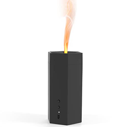DAMIGHT Diffusore di oli essenziali con luce a fiamma, diffusore portatile ricaricabile per aromaterapia, umidificatore wireless a forma di candela 3D características