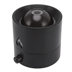Changor Umidificatore a Nebbia, diffusore di Oli Essenziali con Lampada a Fiamma Ultra silenziosa da 180 ml Facile da Pulire per L'Ufficio(Nero) precio