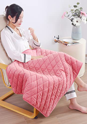 SJASD USB Portatile Coperta Termica Campeggio 1 Minuto Riscaldamento Rapido Poncho Elettrico 3 Livelli di Calore Ha Una Tasca(Size:29.5x47in,Color:Ros en oferta
