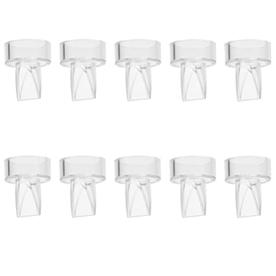 EXCEART 10Pcs Manuale Del Seno Pompa Parti di Valvole Duckbill Sostituire Parti Della Pompa Del Seno Tiralatte Manuale Pompe di Alimentazione Chiaro 2
