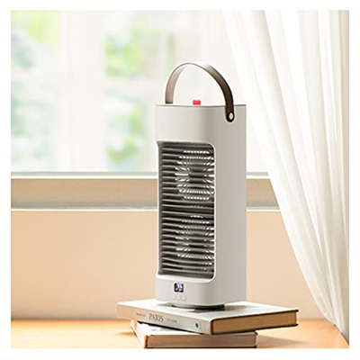 HYN Raffrescatore Ventilatore, Doppia Ventola A Basso Rumore Refrigeratore Aria, Durevole Forte Condizionatore Portatil Ideale per Le Camere da Letto 