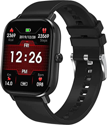 Smartwatch Smart Watch for donna Uomo Attività Fitness Tracker Bluetooth Musica Frequenza cardiaca Pressione sanguigna Contapassi Cronometro All'apert en oferta