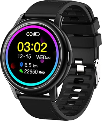 Smartwatch, orologio da polso fitness con monitor della pressione sanguigna, polso ossimetro, monitor della frequenza cardiaca orologio fitness imperm