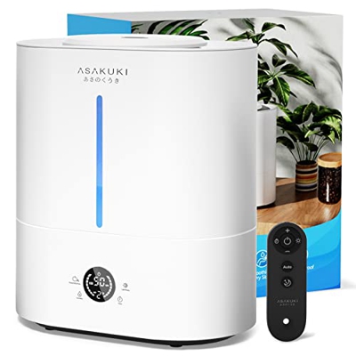 ASAKUKI umidificatori per camera da letto stanze grandi casa, Nebbia fresca, riempire l'umidificatore con olio essenziale per la camera del tuo bambin