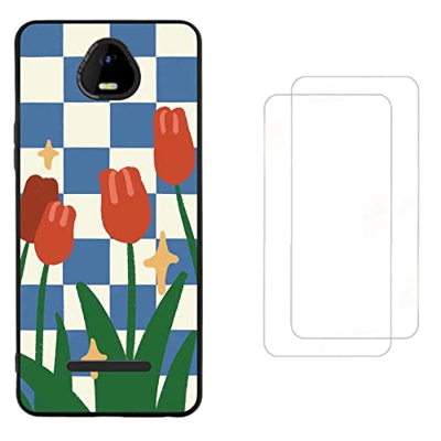 Miyabitors Confezione da 2 per SCHOK Volt SV55 Pellicola Protettiva Schermo TPU Soft Shell Case per SCHOK Volt SV55 Case YJX