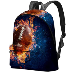 Zaino da rugby americano con fiamma, Multicolore características