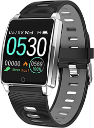 Smartwatch Smart Watch for donna Uomo Sport Fitness Tracks Frequenza cardiaca Monitor della pressione sanguigna Contapassi for passeggiate Moda Escurs en oferta