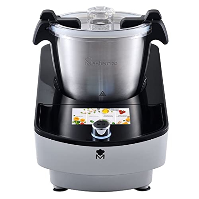 MasterPro Robot da cucina tattile- MultiCooker Touch 3, L, multifunzione, 9 programmi automatici, schermo tattile, 12 velocità, adatto per lavastovigl
