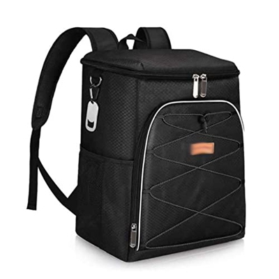 Leakproof Cooler Backpack Oxford Waterproof Picnic Thermal Insulated Bag Food Container (Color : Black Size : One Size) (Black One Size)