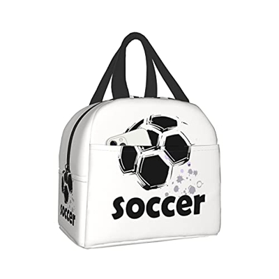 Borsa Pranzo Calcio Calcio Sport Ball Borse Termiche Prova Di Perdite Bambini Borsa Riutilizzabile Borsa Portapranzo Per Spiaggia, Famiglia, Campeggio