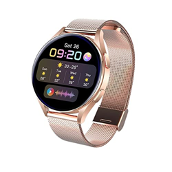 Orologi Sportivi Smart Watch Screen Dial Chiama Smart Watch Donna IP67 Impermeabile Sport e Tempo Libero (Color : Rose Gold Steel) precio