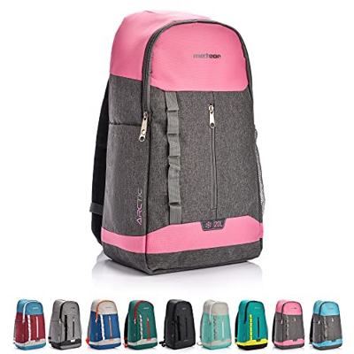 Zaino Termico per Pic nic Viaggio Campeggio Barbecue all'Aperto Eventi - Zaino Isoterma 10 L o 20 L per Alimenti Mantenere Pranzo Arctic (10 L, Pink/G
