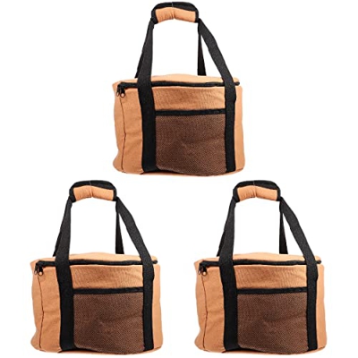 Sosoport Sacchetto di Immagazzinaggio del Fornello Esterno Sacchetto di Stoviglie Resistente all' Usura per Il Campeggio (caffè) 3Pcs