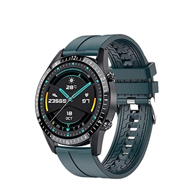 Orologi Sportivi Smart Watch Bluetooth Call Impermeabile Sport Fitness Smart Watch Uomo Sport e Tempo Libero (Color : Steel Silver)