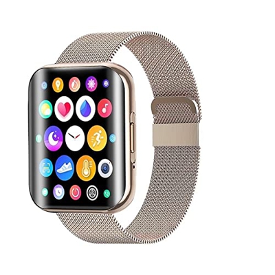 Orologi Sportivi Smartwatch da Donna con Chiamata Bluetooth for Uomo Quadrante Fitness Sport Smart Watch da Donna Sport e Tempo Libero (Color : Silico