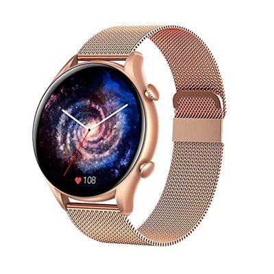Orologi Sportivi Smart Watch Donna Dial Call Orologi Uomo Sport Smartwatch Impermeabile Sport e Tempo Libero (Color : Grey Silver)