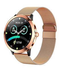 Orologi Sportivi Guarda Uomo Donna Orologi Bracciale Fitness Sport e Tempo Libero (Color : Silicone Rose Gold) en oferta