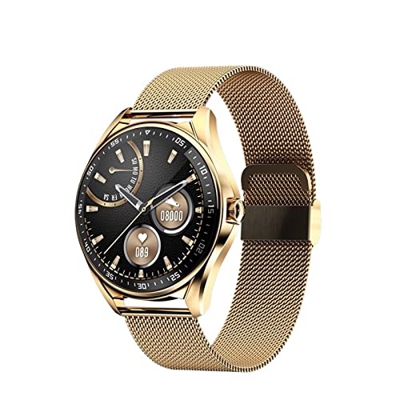 Orologi Sportivi Smart Watch da Uomo Bluetooth Call Orologi Impermeabili Sport Fitness Clock Smartwatch Man Sport e Tempo Libero (Color : Mesh Belt Si