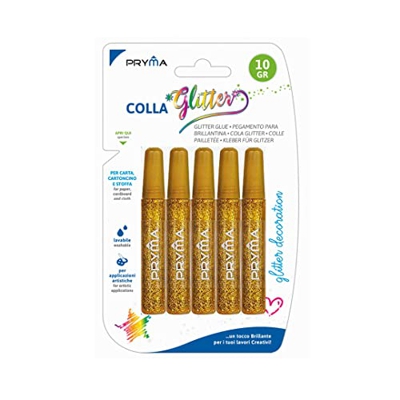 COLLA GLITTER ORO | 5 PEZZI - 10GR