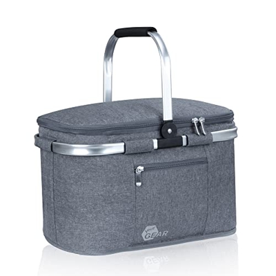 yourGEAR Scivu - Cestino termico per la spesa, 29 litri, borsa termica