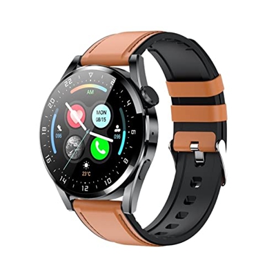 Orologi Sportivi Smart Watch Uomo Orologi Antideflagranti AntiGraffio Caricabatterie Wireless Smartwatch Bluetooth for Chiamate Sport e Tempo Libero (