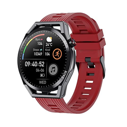 Orologi Sportivi Guarda Gli Uomini 360 * 360 Full Touch Sport Fitness Orologi Impermeabili Bluetooth Call Smartwatch Sport e Tempo Libero (Color : Sil precio