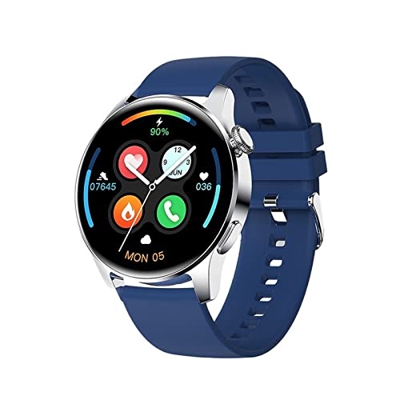 Orologi Sportivi Smartwatch con Chiamata Bluetooth da Uomo Full Touch Sport Fitness Orologi Smartwatch con Cinturino in Acciaio Impermeabile for Frequ