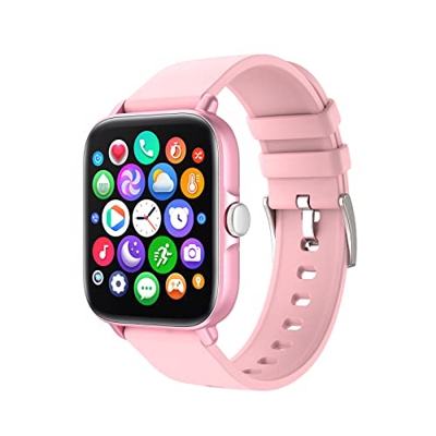 Smartwatch per Bambini Adulti,1.7 Pollici Touch Screen Fitness Record Smartwatch, Chiamata Bluetooth, Monitor Sano, Contapassi, IP67 Impermeabile