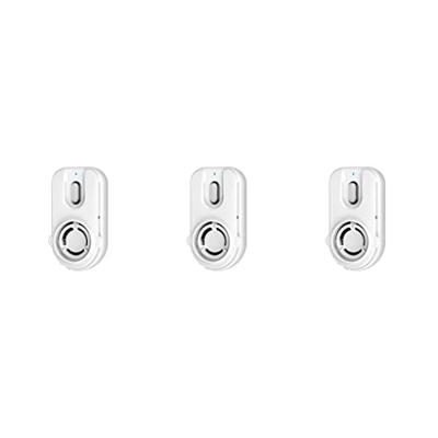 tieedhfu 3 Set di Ventole portatili per il raffreddamento dell'aria indossabili con clip per esterni, colore bianco