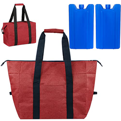 Borsa Termica Grande 20 Litri, Contiene 2 Elementi Refrigeranti, Borsa Termica Pieghevole Cone Manici, Borse Riutilizzabili per La Spesa, Freddo per A en oferta