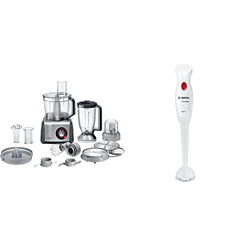 Bosch Elettrodomestici Robot da Cucina Multifunzione Compatto 1250 W, Ciotola 3,9 L con Accessori Per Tagliare + Bosch Elettrodomestici MSM14000 Cleve precio