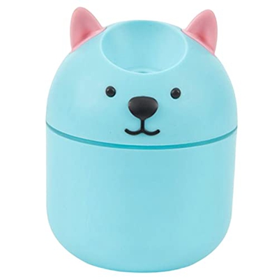 Colcolo Umidificatore a Fredda Animale, Atomizzatore Ad Ultrasuoni, Diffusore Essenziale, da 240 Ml per Desktop, Camera da Letto, Blu